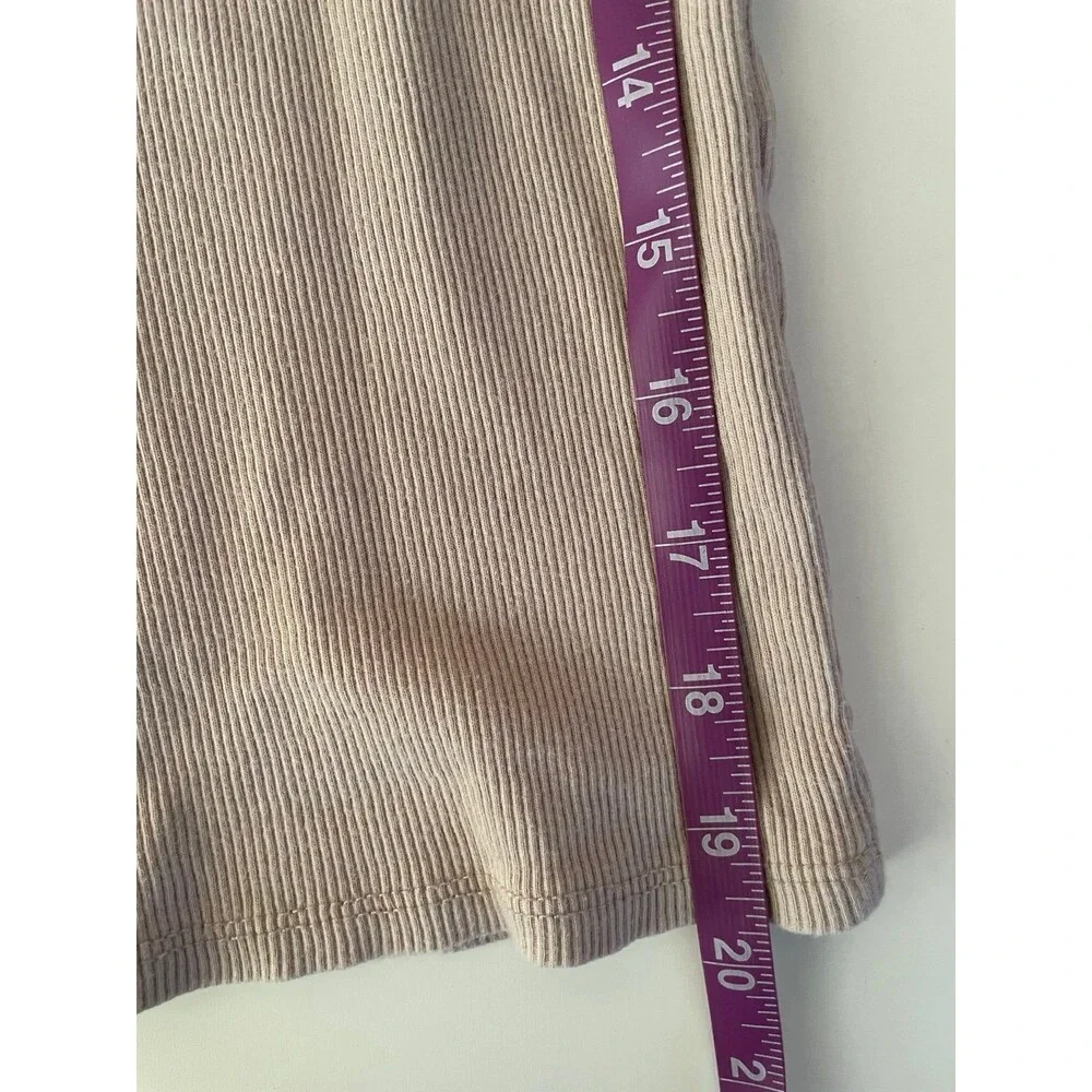 Forever 21 Tan Henley Tank Top Size S